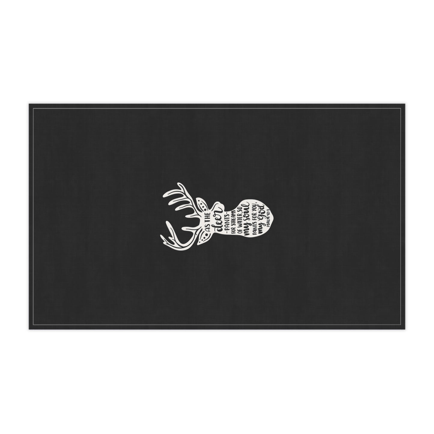 Inspirational Deer-Themed Cotton Tea Towels for Rustic Kitchens