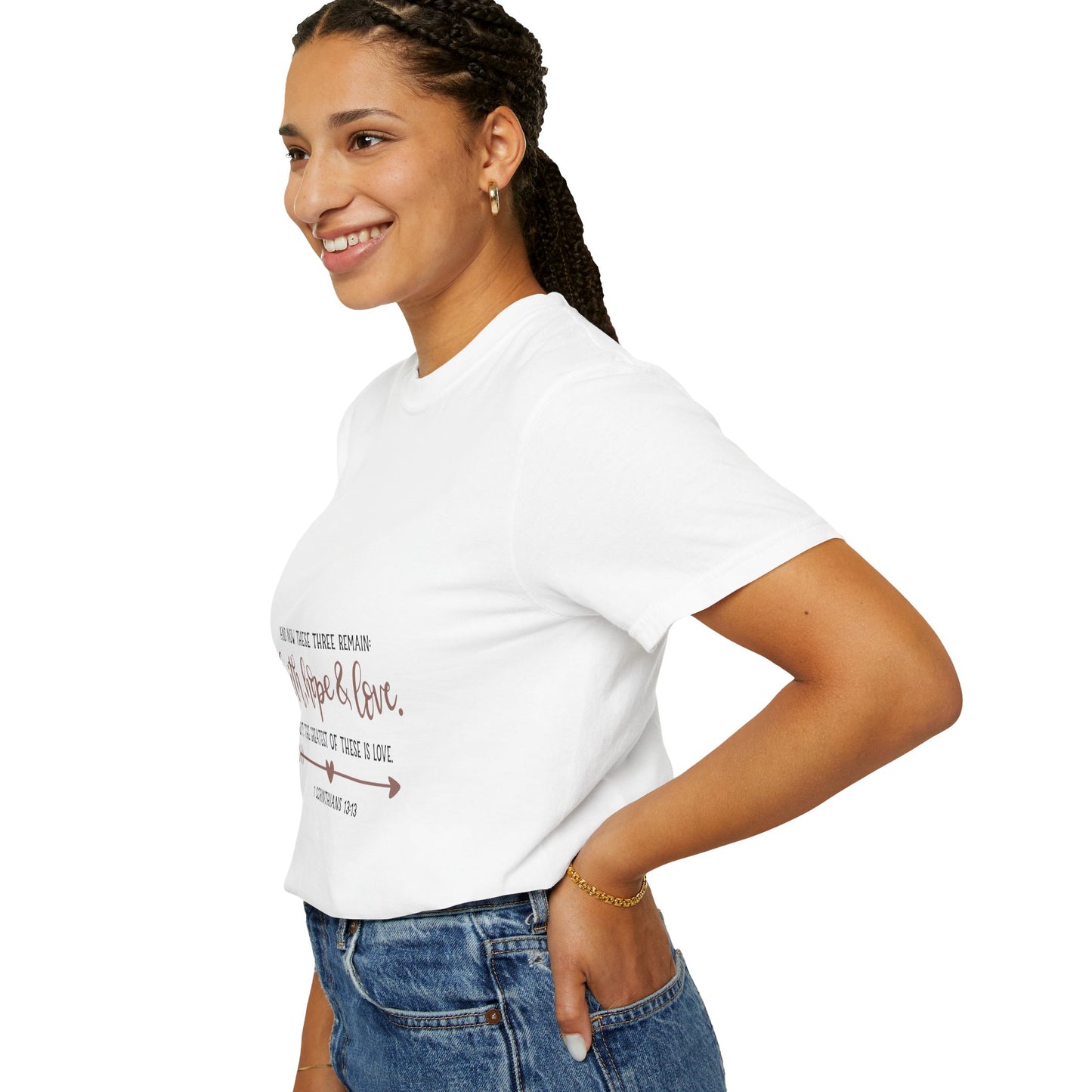 Faith, Hope & Love Unisex Garment-Dyed T-Shirt