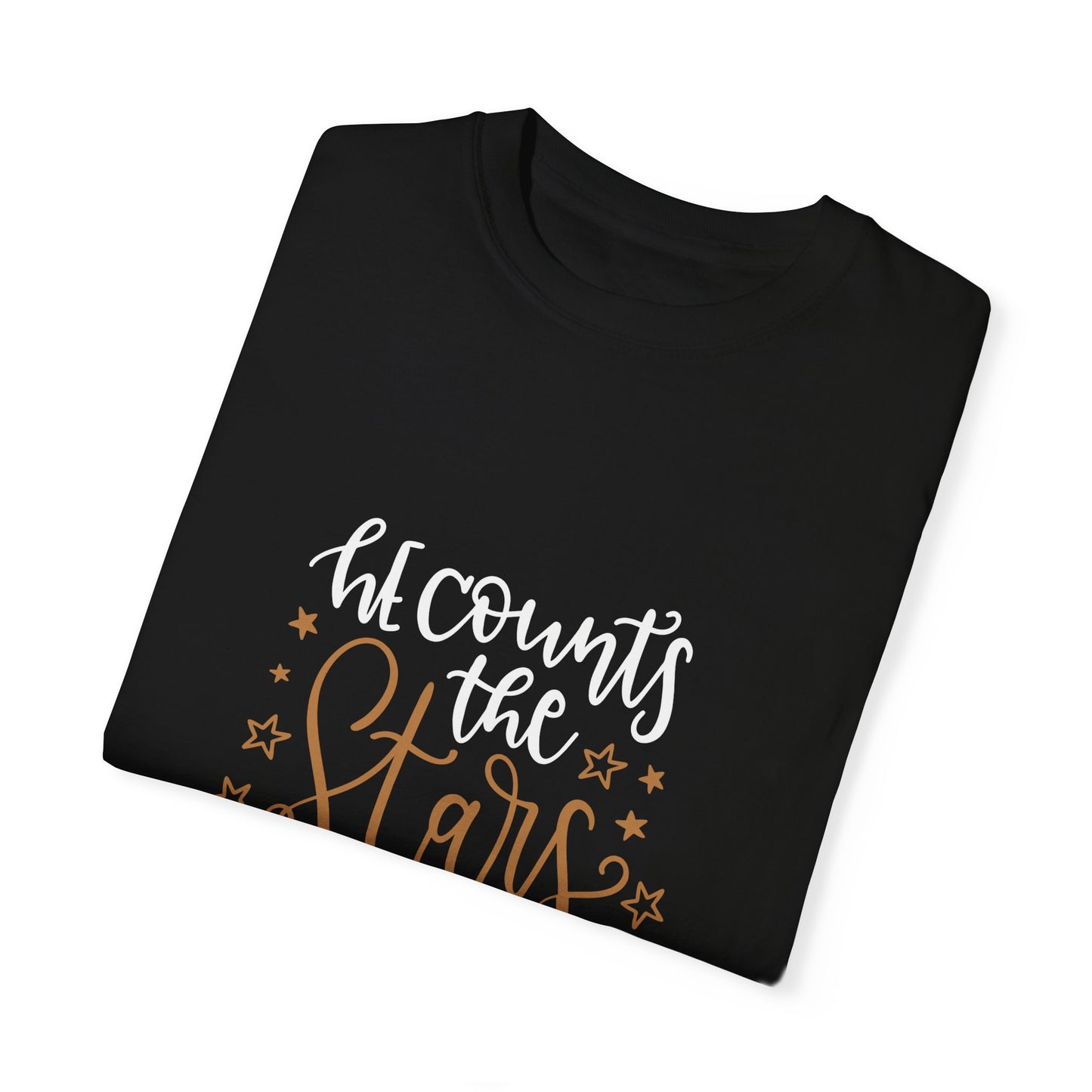 Inspirational Unisex T-Shirt - He Counts the Stars, Psalm 147:4
