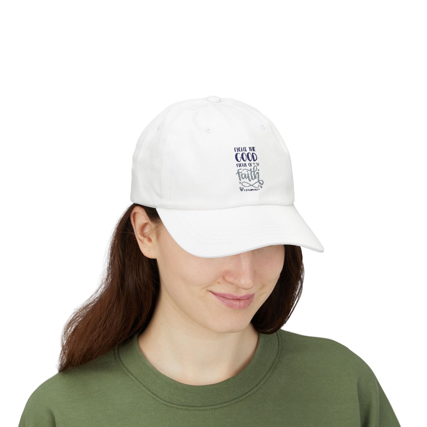 Inspirational Dad Cap – "Fight the Good Fight of Faith"