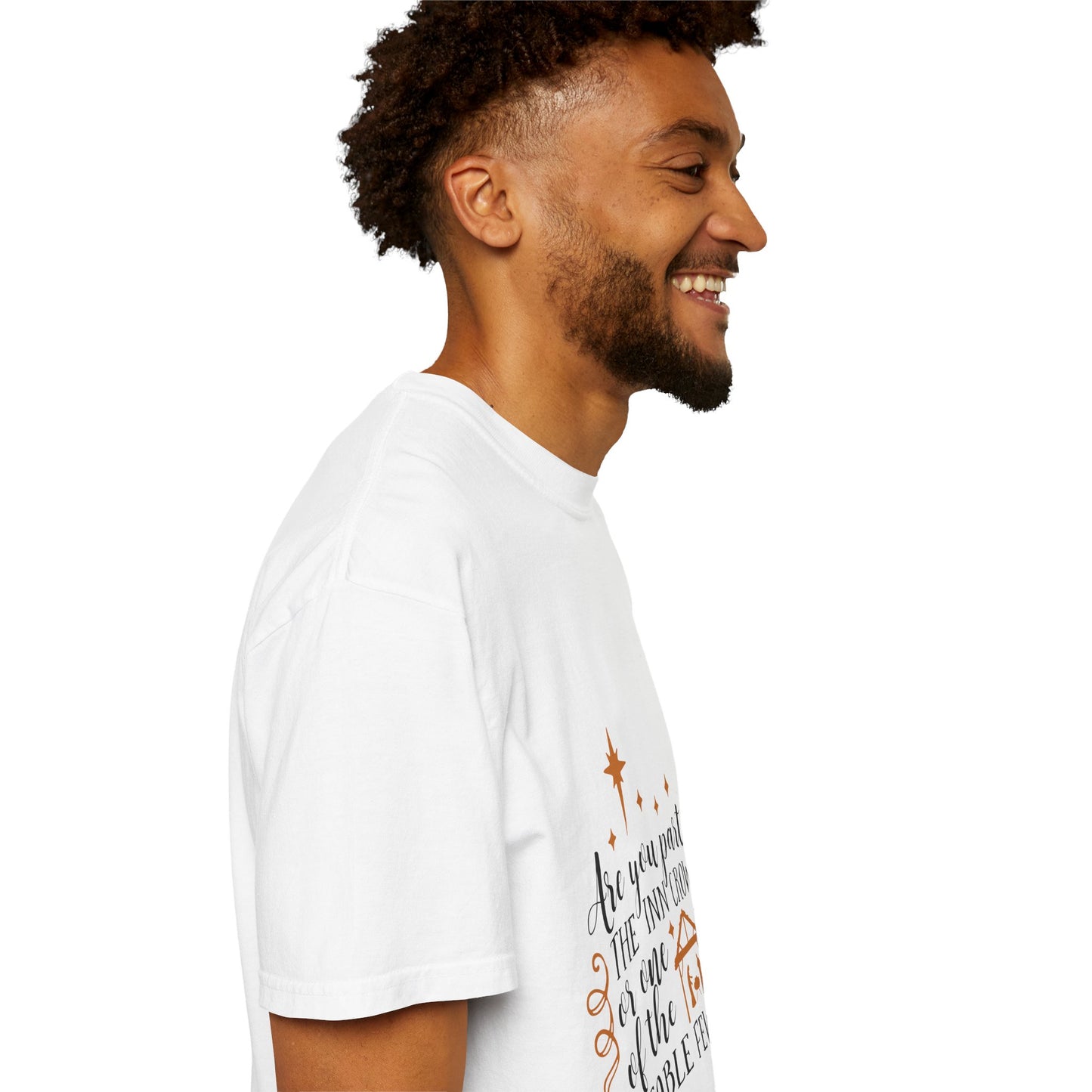 Christmas Inn Crowd T-Shirt - Unisex Garment-Dyed Tee for Holiday Celebrations