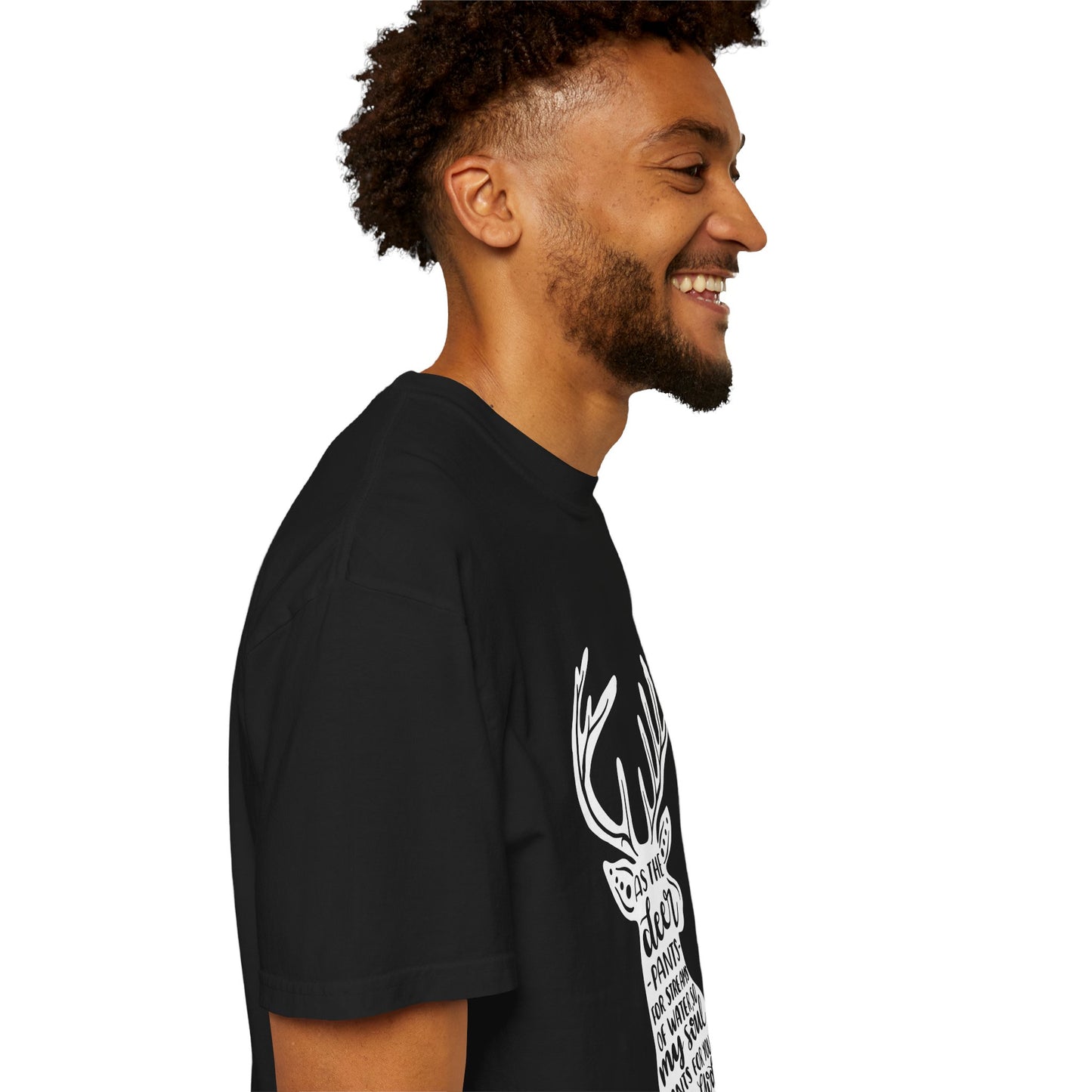 Inspirational Deer Graphic T-Shirt - Unisex Garment-Dyed Tee