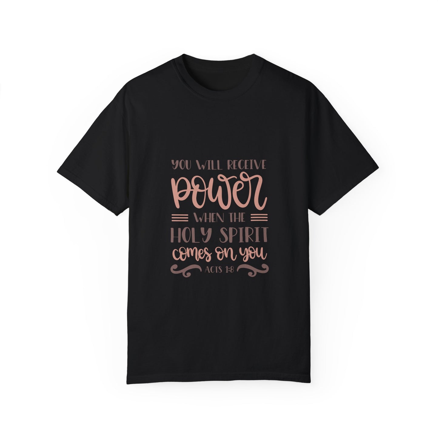 Inspirational Unisex T-Shirt - 'You Will Receive Power' - Acts 1:8 - Faith-Based Apparel
