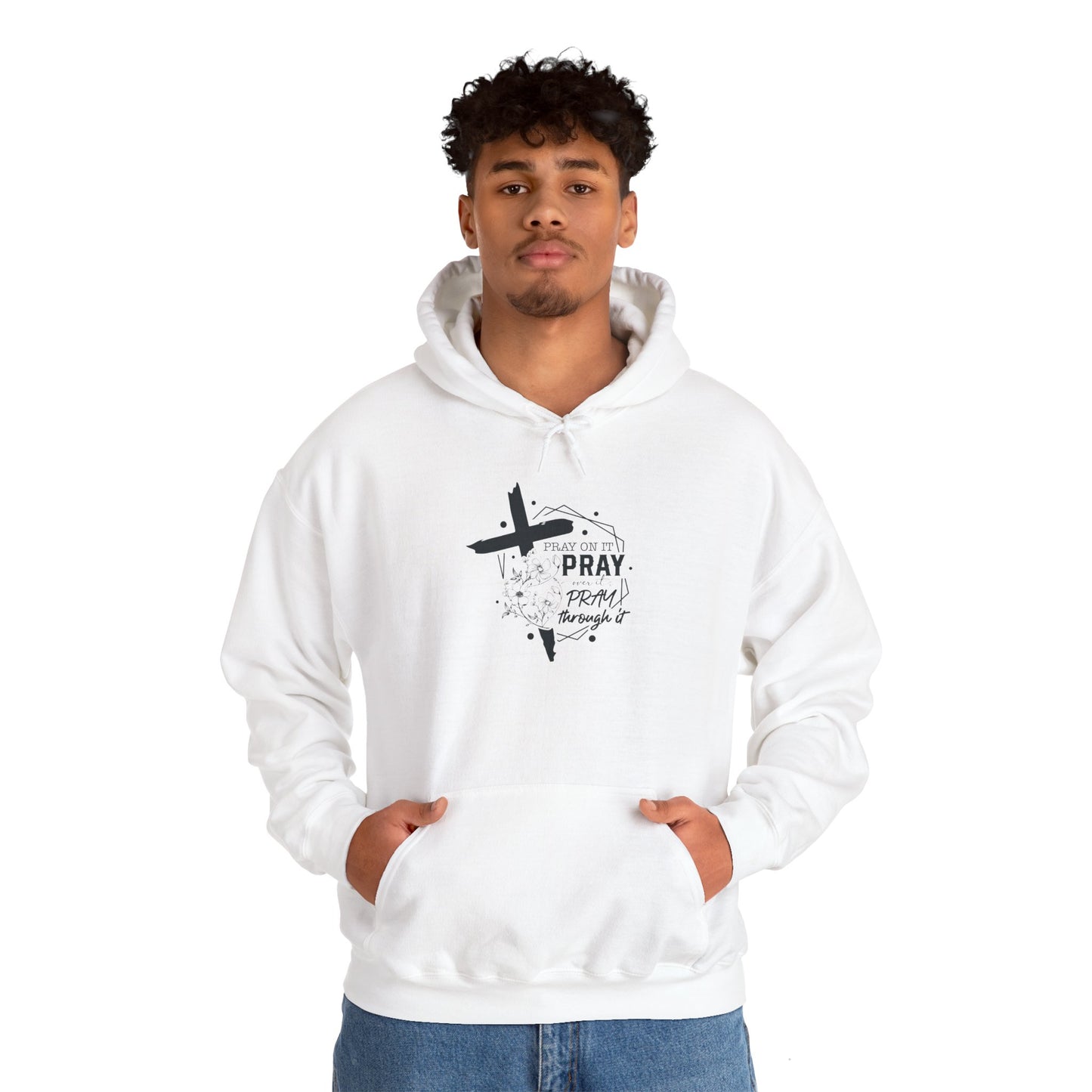 Inspirational Pray Sweatshirt - Unisex Heavy Blend™ Hoodie - Christian Shirts and More
