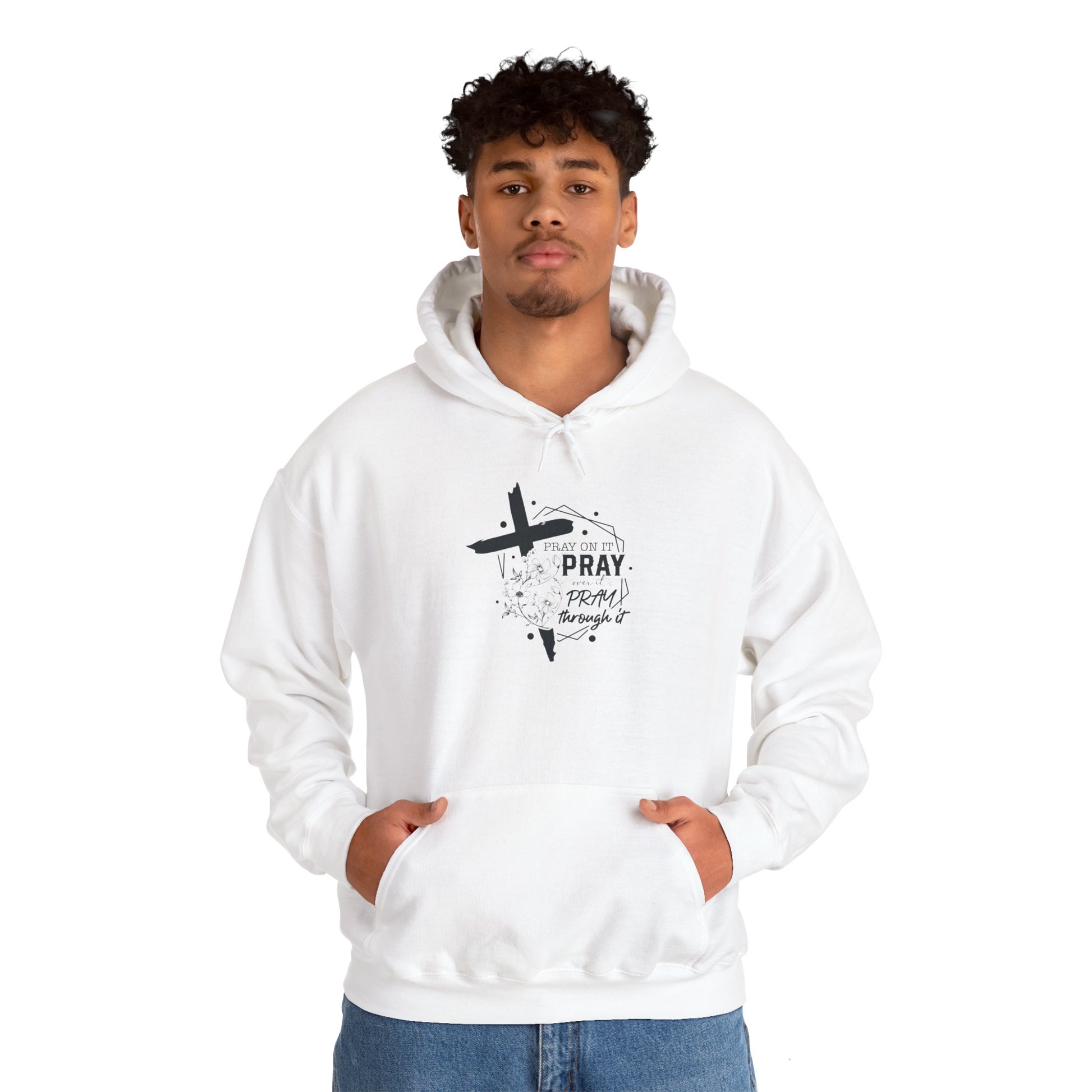 Inspirational Pray Sweatshirt - Unisex Heavy Blend™ Hoodie - Christian Shirts and More