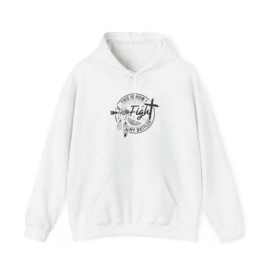 Fight My Battles Unisex Heavy Blend Hooded Sweatshirt - Christian Shirts and More
