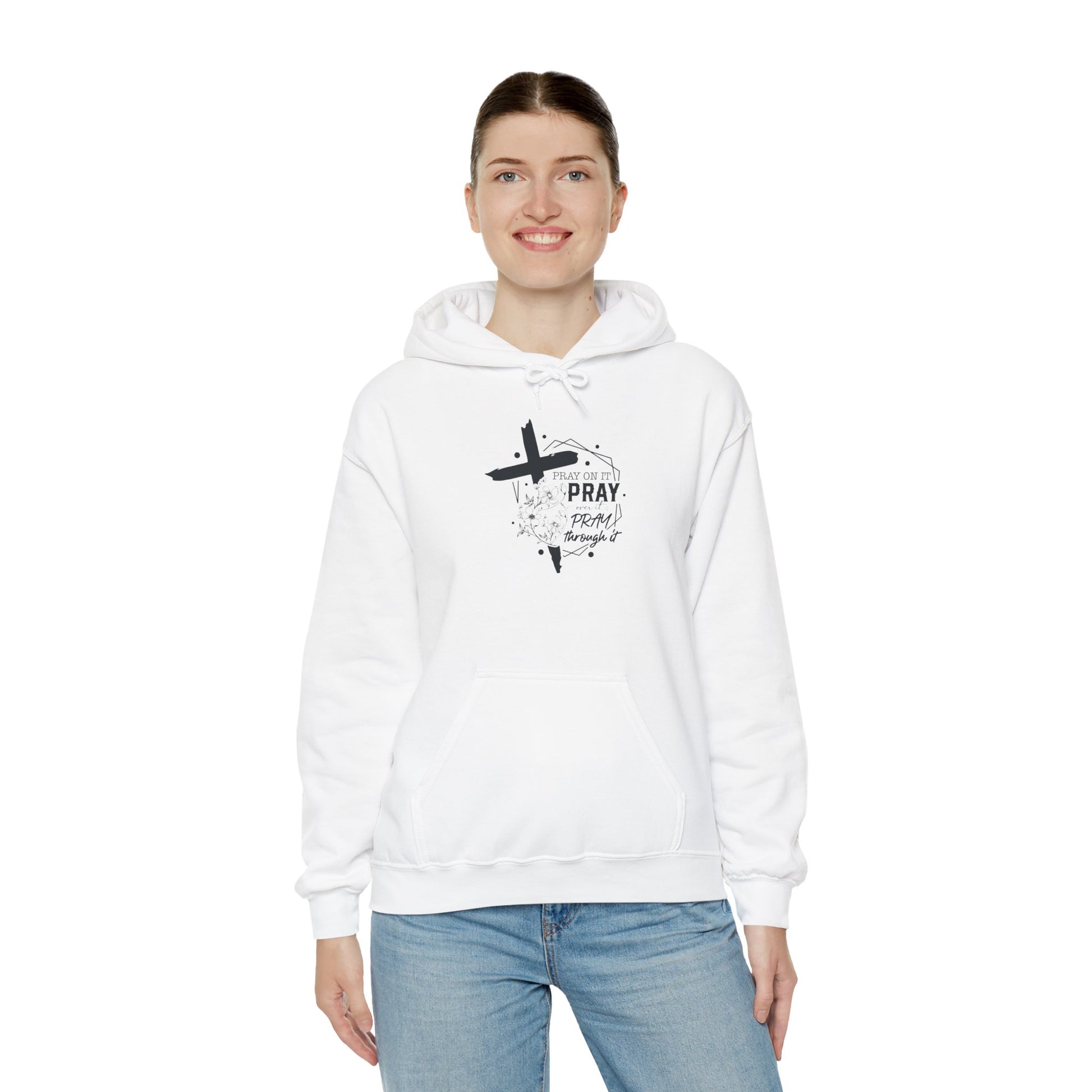 Inspirational Pray Sweatshirt - Unisex Heavy Blend™ Hoodie - Christian Shirts and More