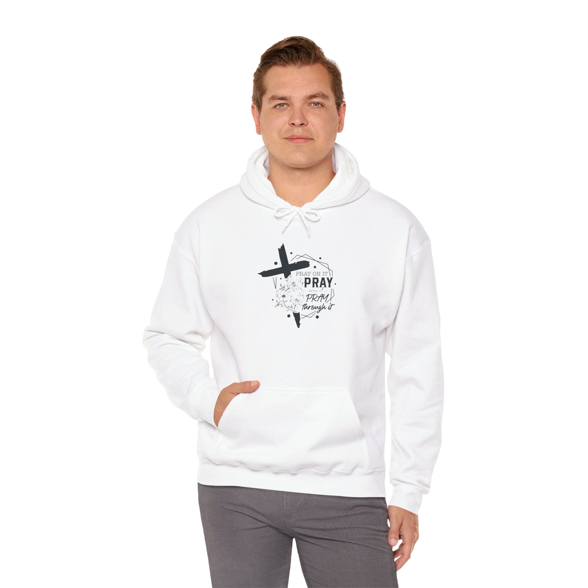 Inspirational Pray Sweatshirt - Unisex Heavy Blend™ Hoodie - Christian Shirts and More