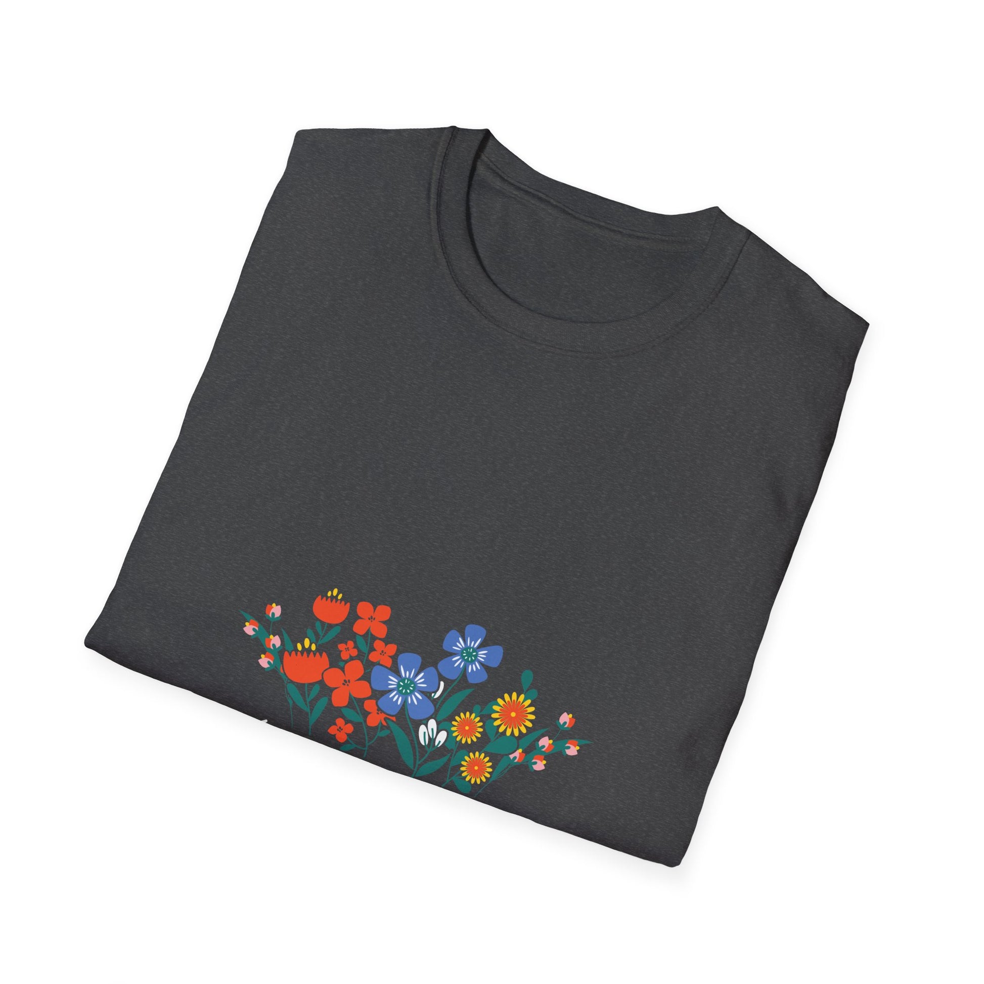Garden in Peace Unisex Softstyle T-Shirt - Floral Design for Nature Lovers - Christian Shirts and More