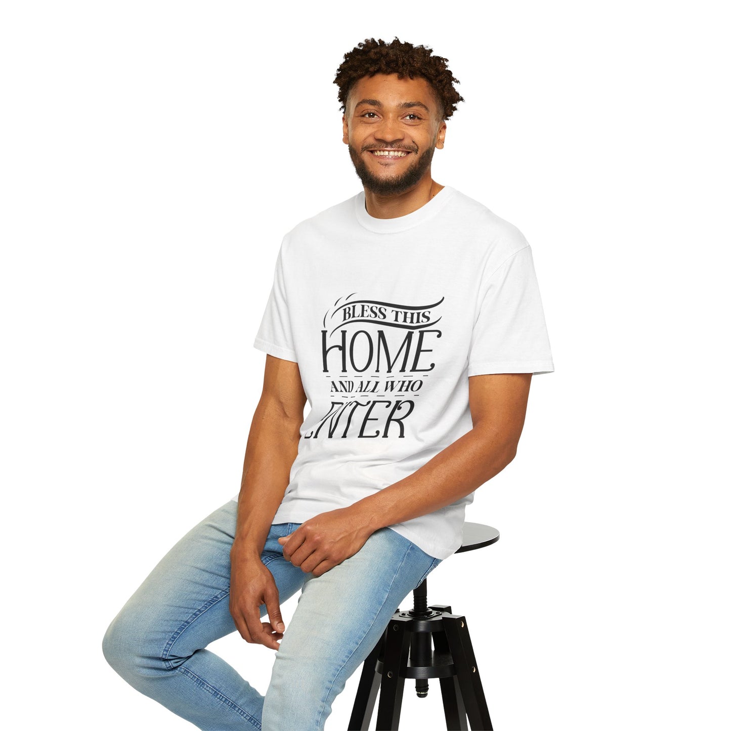 Bless This Home Unisex Garment-Dyed T-Shirt