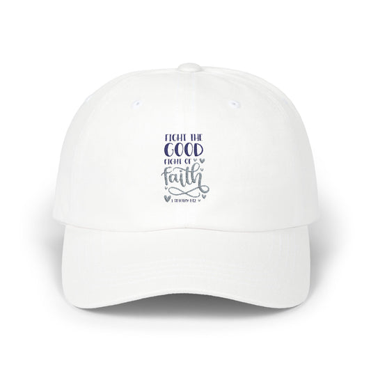 Inspirational Dad Cap – "Fight the Good Fight of Faith"