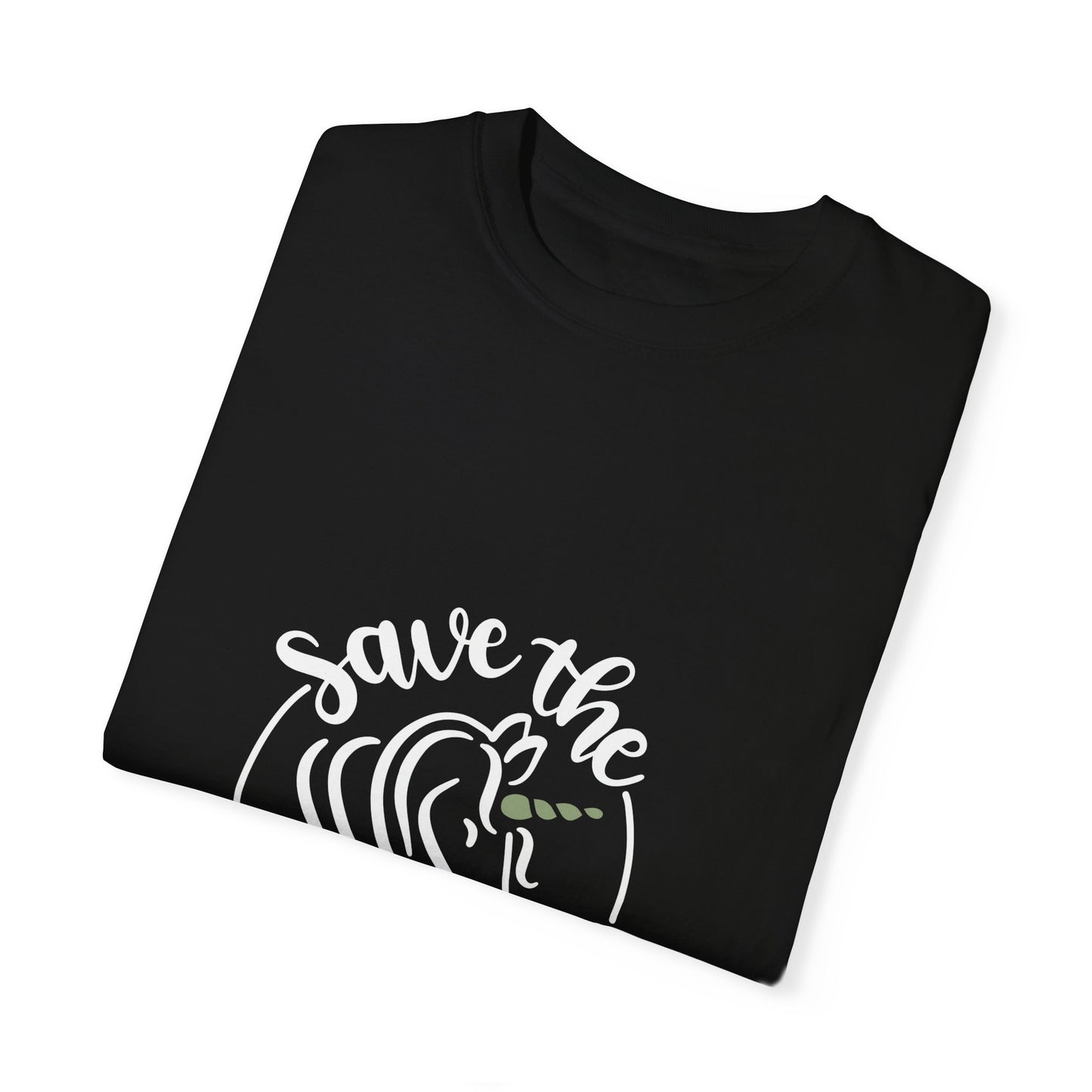 Save the Unicorns Unisex Garment-Dyed T-Shirt - Eco-Friendly Design for Animal Lovers