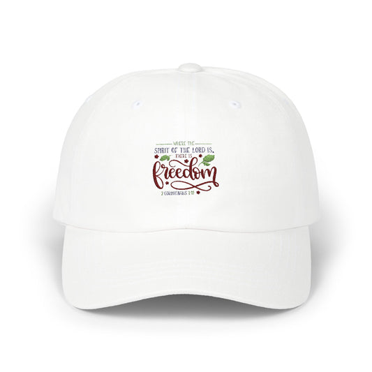Inspirational Classic Dad Cap - Freedom Design for Faith and Style - Christian Shirts and More