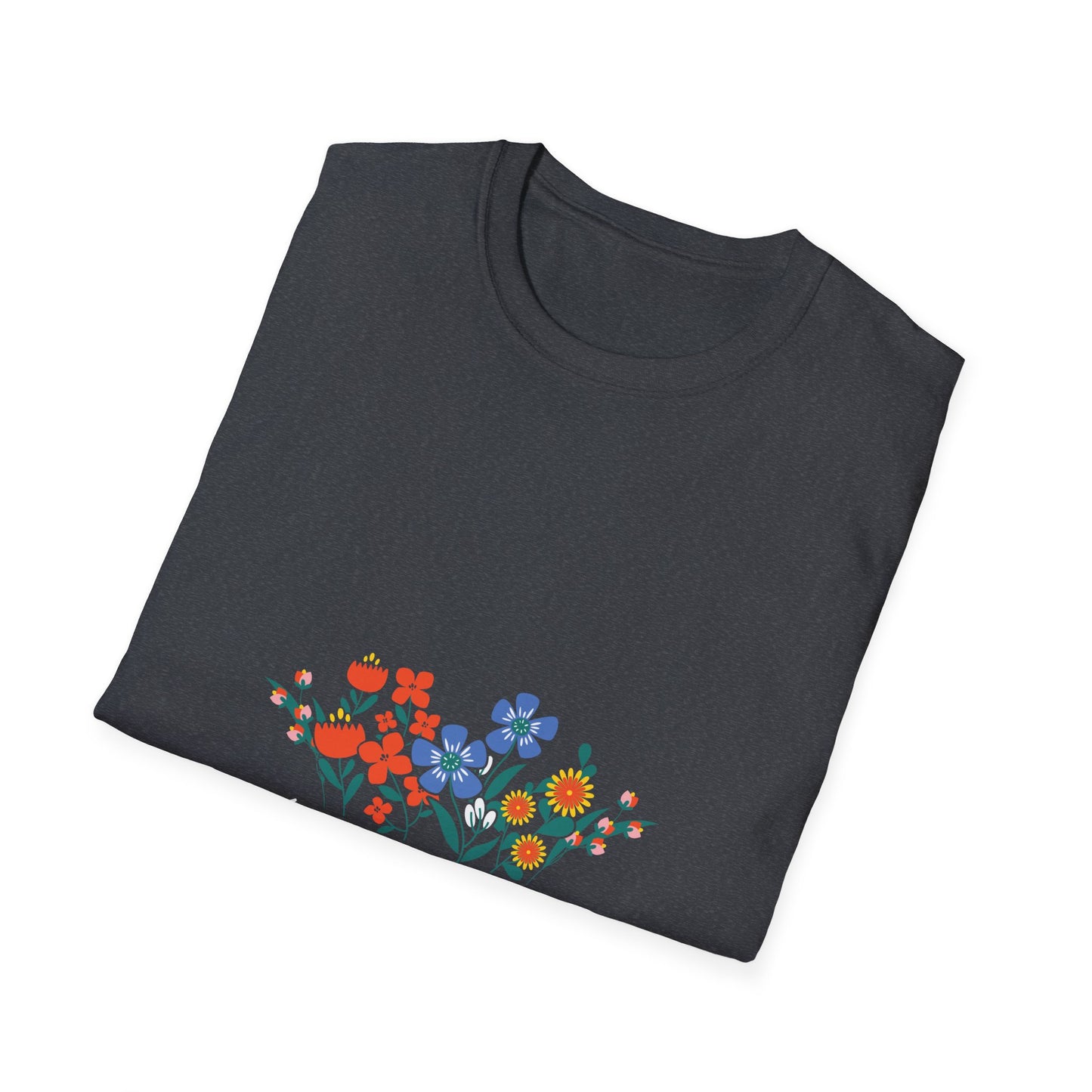 Garden in Peace Unisex Softstyle T-Shirt - Floral Design for Nature Lovers - Christian Shirts and More