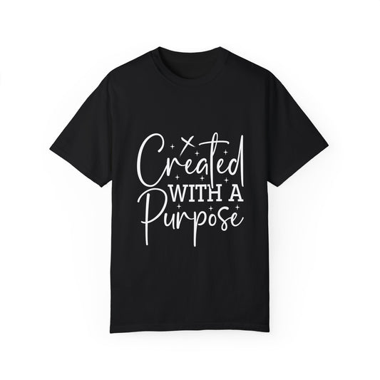 Motivational Unisex T-Shirt - 'Created With A Purpose' - Christian Shirts and More