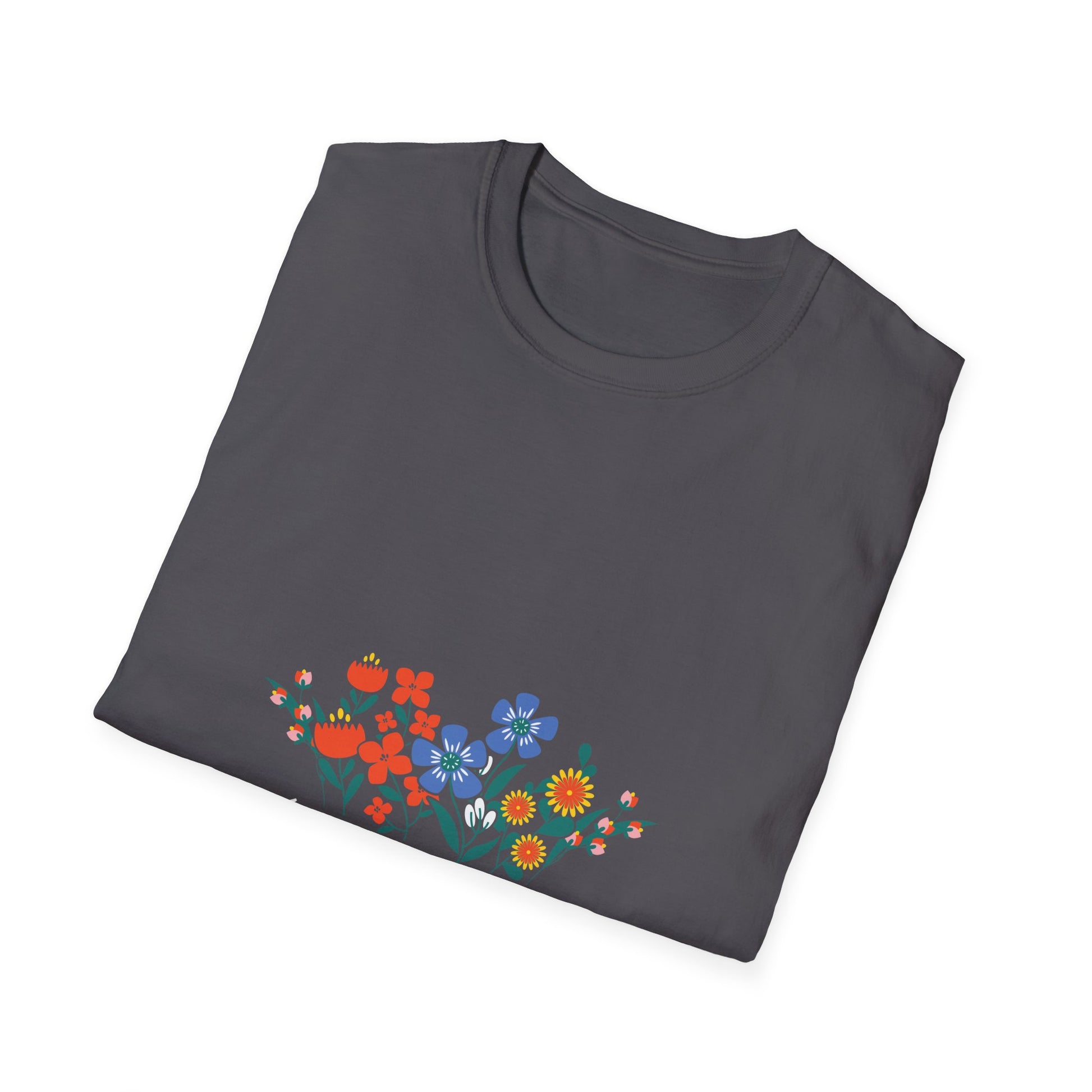 Garden in Peace Unisex Softstyle T-Shirt - Floral Design for Nature Lovers - Christian Shirts and More