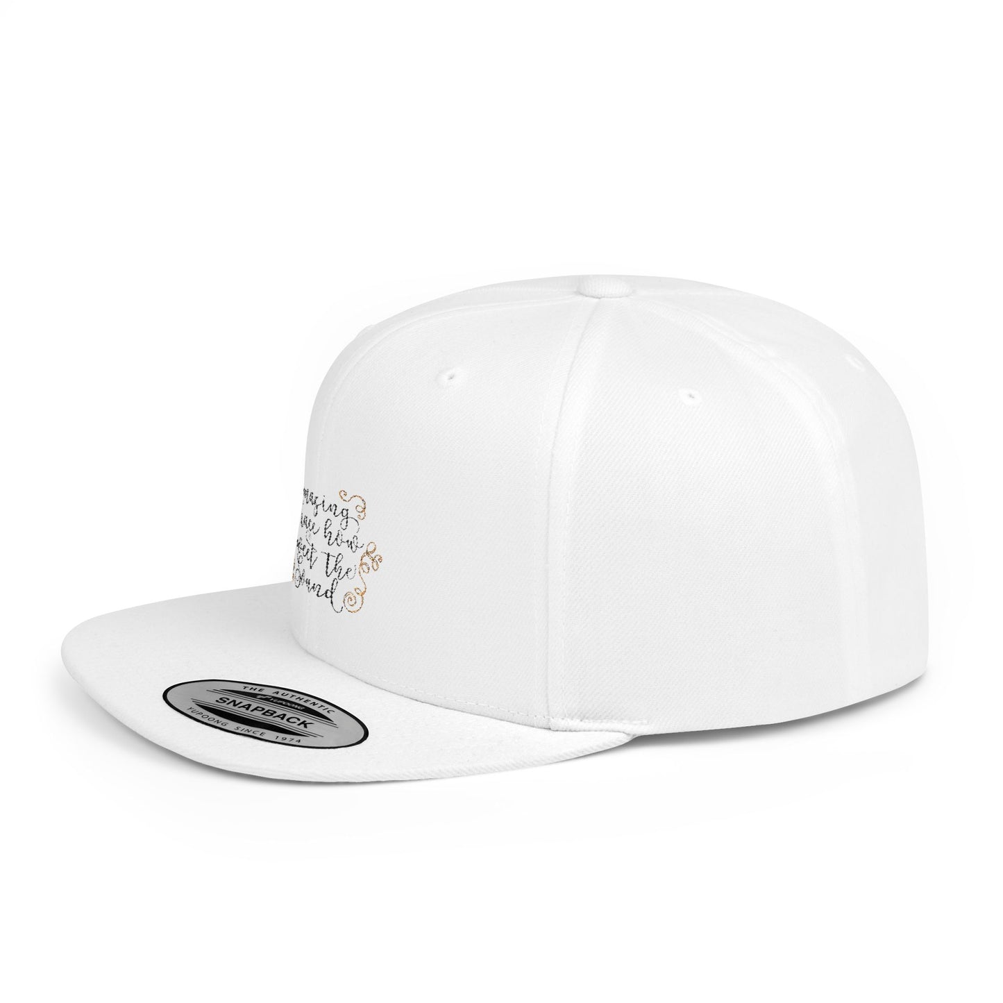 Amazing Grace Flat Bill Snapback Cap - Faith-Inspired Headwear for Comfort and Style