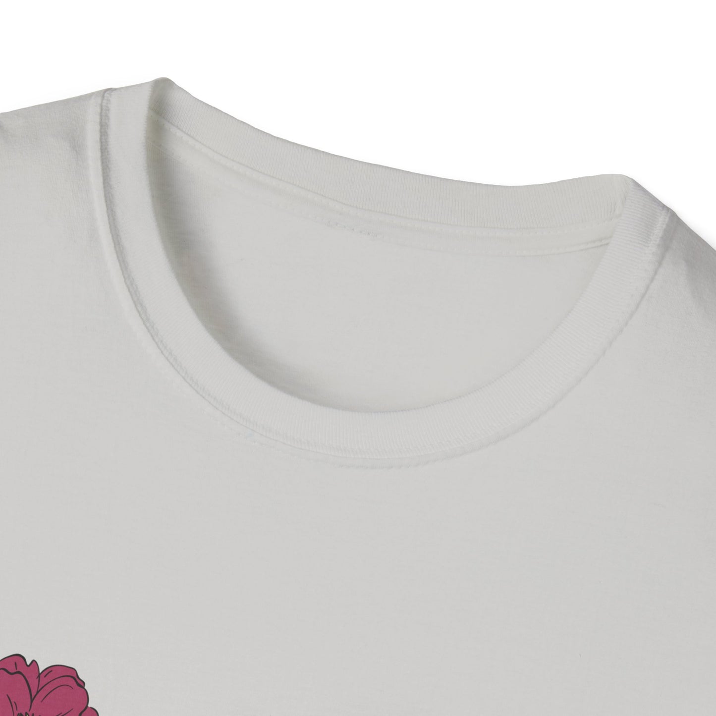 Grow in Grace Unisex Softstyle T-Shirt - Inspirational Floral Design - Christian Shirts and More