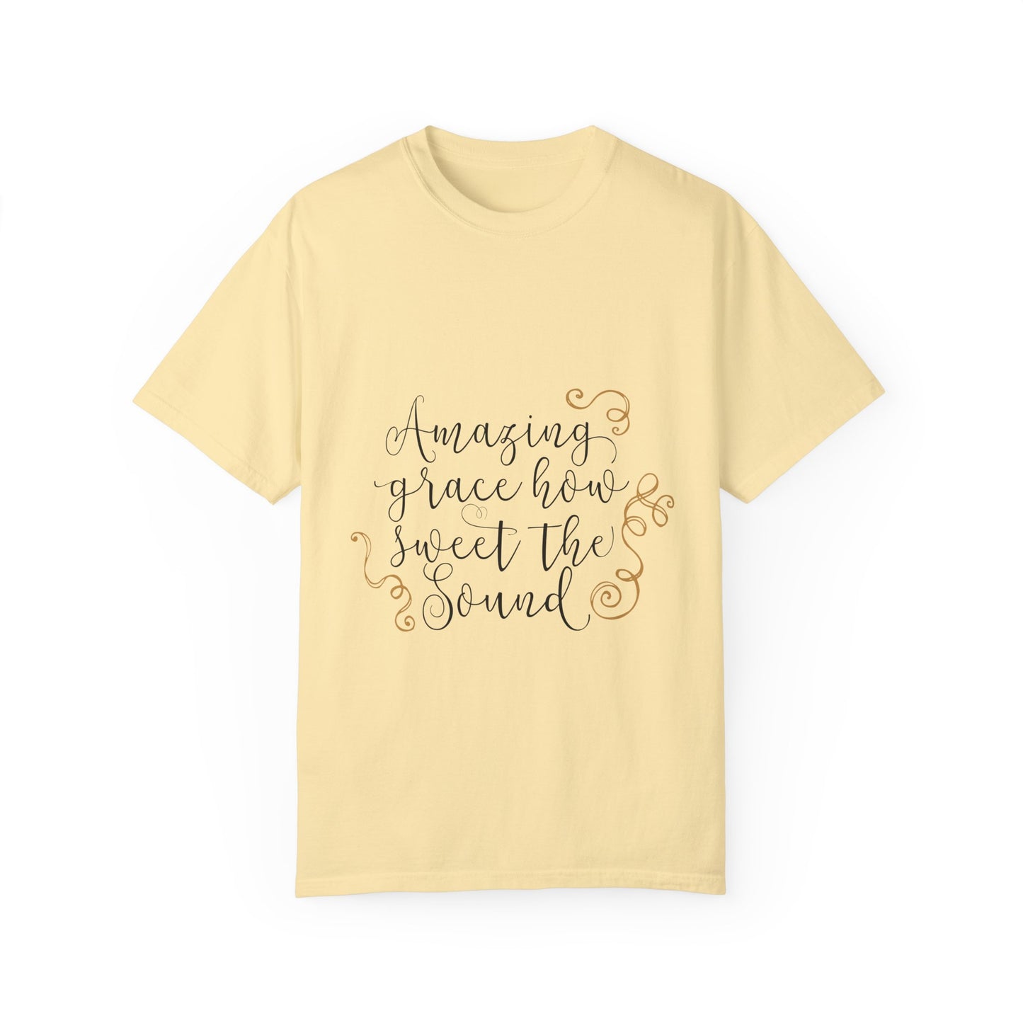 Amazing Grace Unisex Garment-Dyed T-Shirt | Inspirational Faith Tee