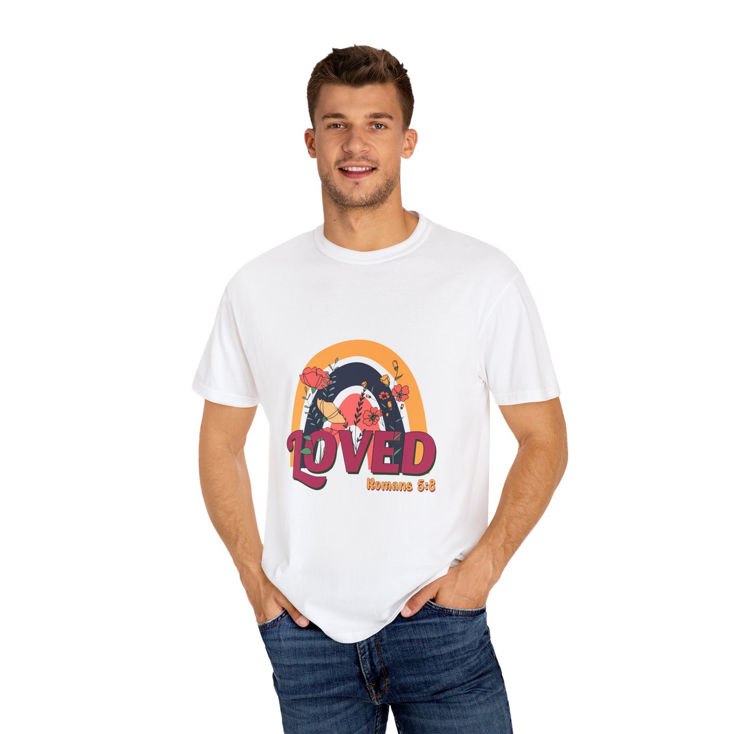 Loved Unisex Garment-Dyed T-Shirt - Perfect for Everyday Comfort & Inspiration - Christian Shirts and More