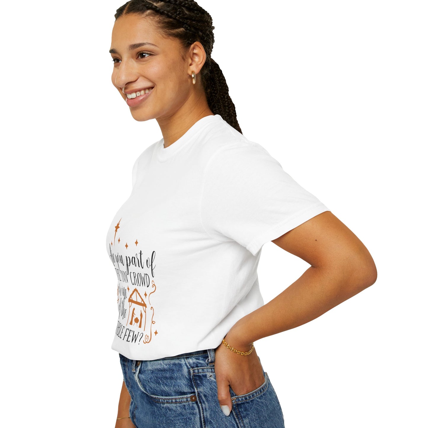Christmas Inn Crowd T-Shirt - Unisex Garment-Dyed Tee for Holiday Celebrations