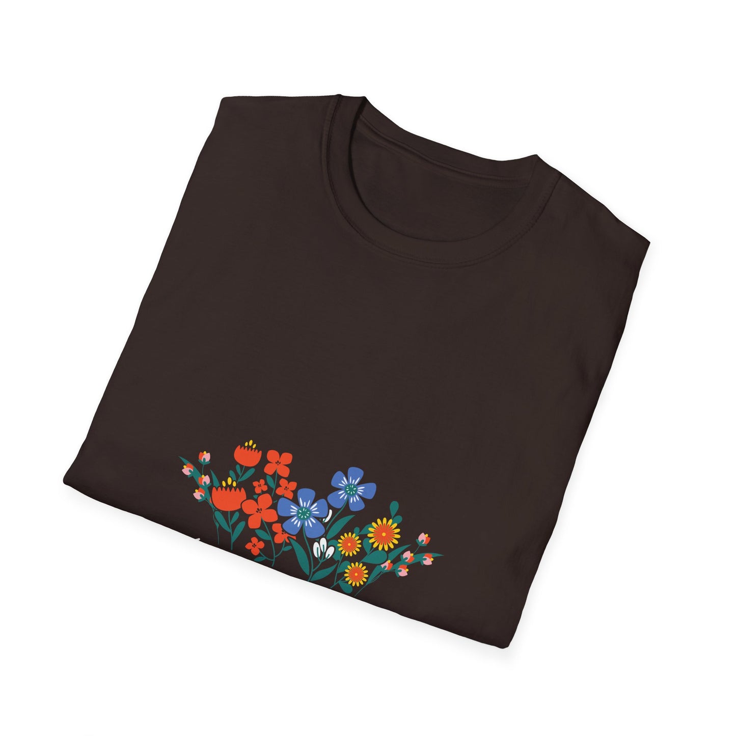 Garden in Peace Unisex Softstyle T-Shirt - Floral Design for Nature Lovers - Christian Shirts and More