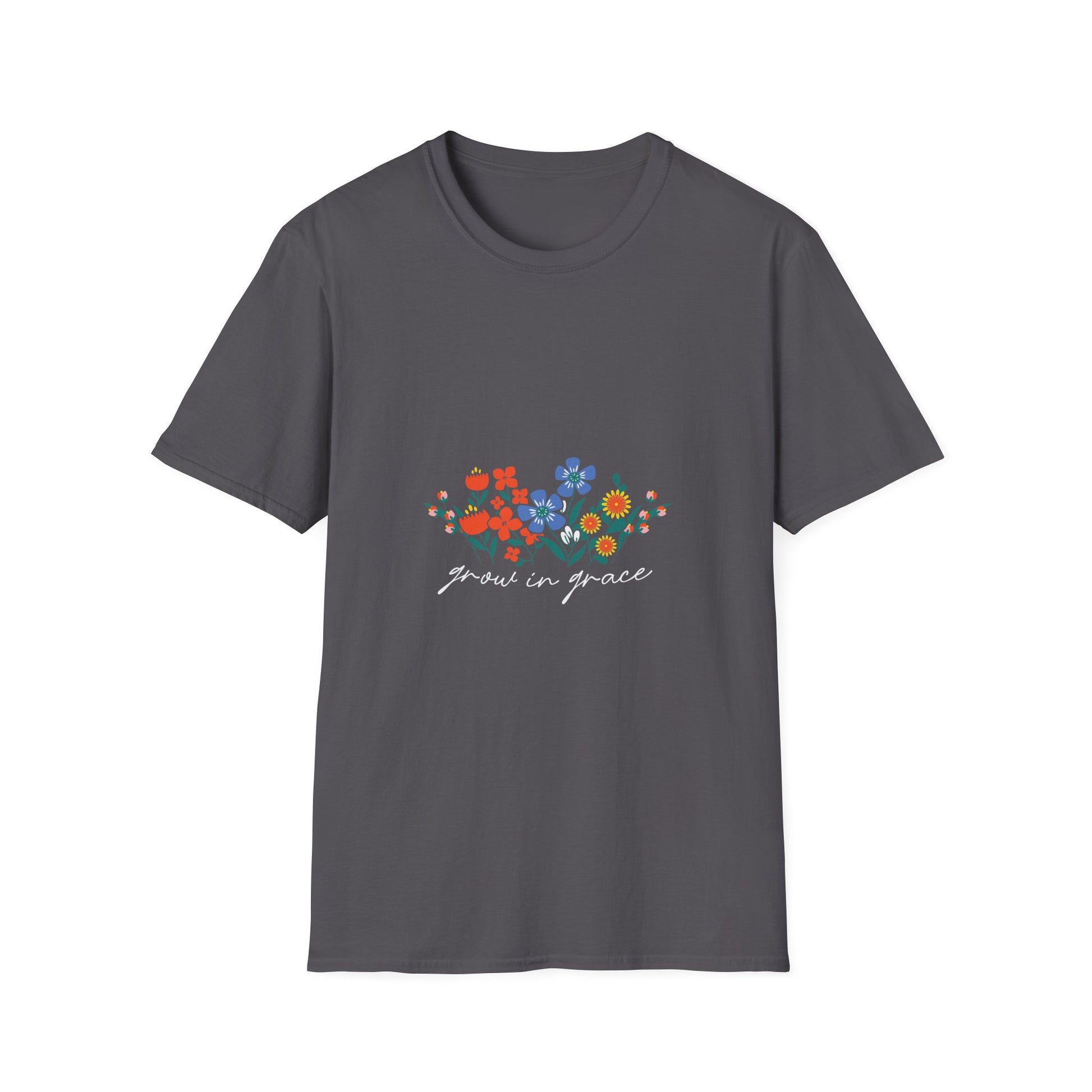 Garden in Peace Unisex Softstyle T-Shirt - Floral Design for Nature Lovers - Christian Shirts and More