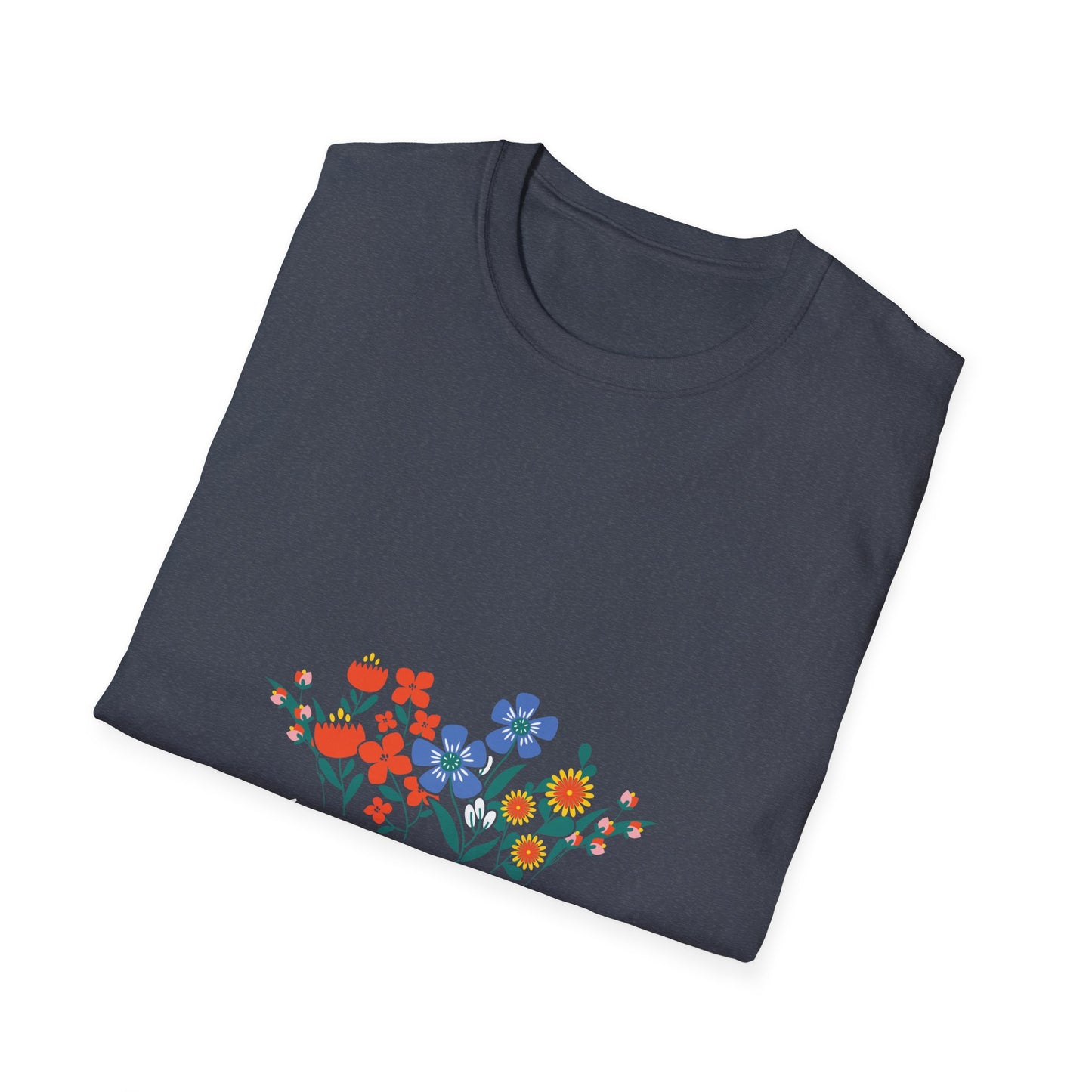 Garden in Peace Unisex Softstyle T-Shirt - Floral Design for Nature Lovers - Christian Shirts and More