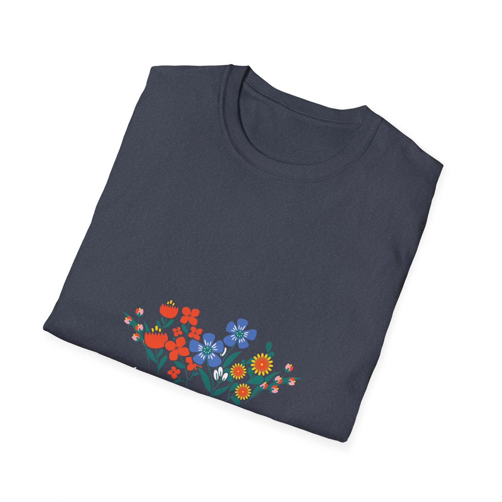 Garden in Peace Unisex Softstyle T-Shirt - Floral Design for Nature Lovers - Christian Shirts and More