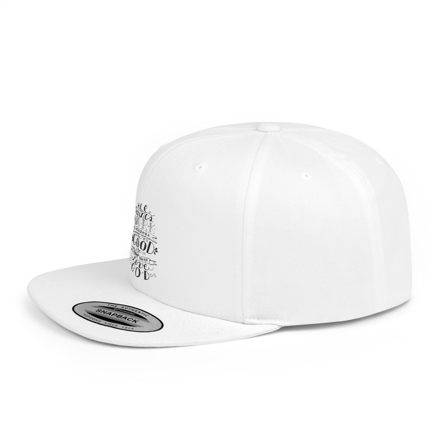 All Things Work Together Flat Bill Snapback Hat