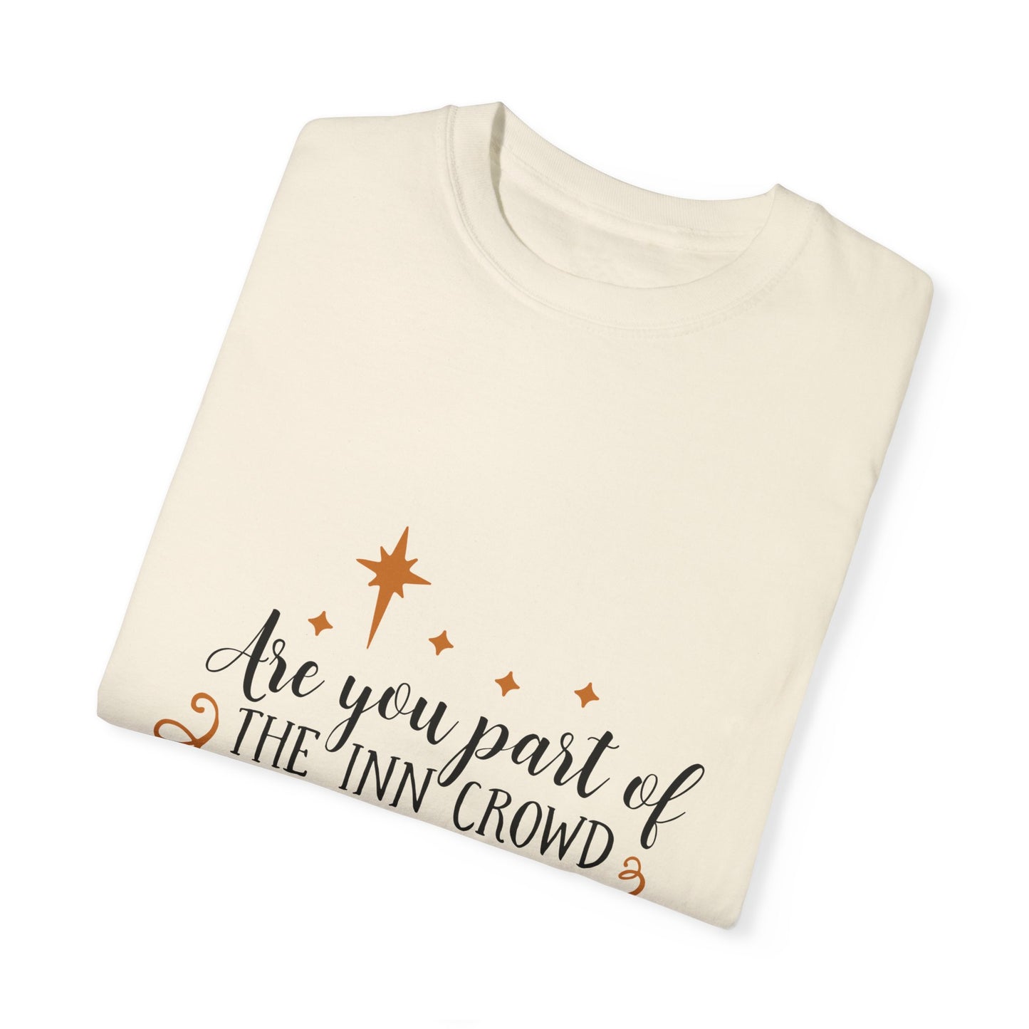 Christmas Inn Crowd T-Shirt - Unisex Garment-Dyed Tee for Holiday Celebrations